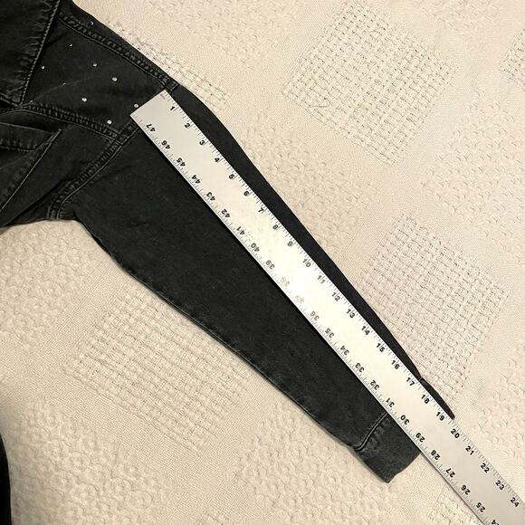 Savannah Miller Next denim studded utility jumpsuit coverall 10 medium P 7060 - Picture 9 of 15